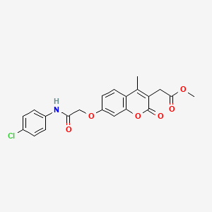 methyl (7-{2-[(4-chlorophenyl)amino]-2-oxoethoxy}-4-methyl-2-oxo-2H-chromen-3-yl)acetate