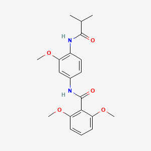 molecular formula C20H24N2O5 B4719260 N-[4-(isobutyrylamino)-3-methoxyphenyl]-2,6-dimethoxybenzamide 