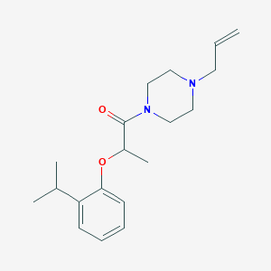 molecular formula C19H28N2O2 B4719305 1-allyl-4-[2-(2-isopropylphenoxy)propanoyl]piperazine 