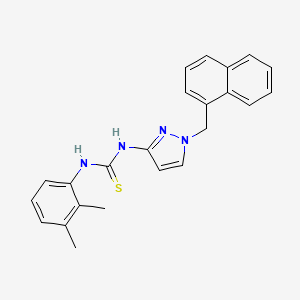 molecular formula C23H22N4S B4719320 N-(2,3-dimethylphenyl)-N'-[1-(1-naphthylmethyl)-1H-pyrazol-3-yl]thiourea 