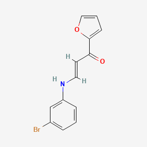 molecular formula C13H10BrNO2 B4719335 3-[(3-bromophenyl)amino]-1-(2-furyl)-2-propen-1-one 
