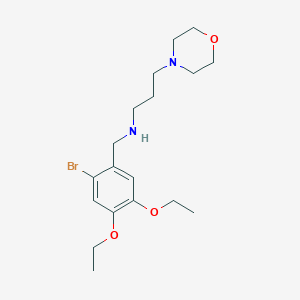 molecular formula C18H29BrN2O3 B4719343 (2-bromo-4,5-diethoxybenzyl)[3-(4-morpholinyl)propyl]amine 
