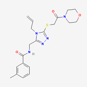 N-[(4-allyl-5-{[2-(4-morpholinyl)-2-oxoethyl]thio}-4H-1,2,4-triazol-3-yl)methyl]-3-methylbenzamide