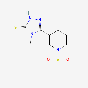 4-methyl-5-[1-(methylsulfonyl)-3-piperidinyl]-4H-1,2,4-triazole-3-thiol