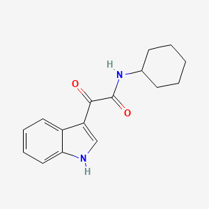 N-cyclohexyl-2-(1H-indol-3-yl)-2-oxoacetamide