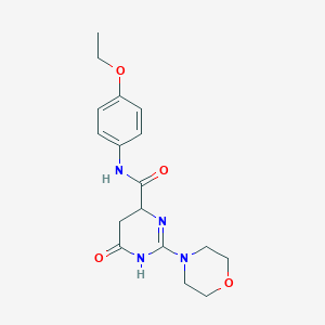 molecular formula C17H22N4O4 B4719410 N-(4-ethoxyphenyl)-2-(4-morpholinyl)-6-oxo-3,4,5,6-tetrahydro-4-pyrimidinecarboxamide 