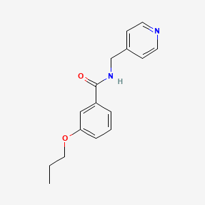 molecular formula C16H18N2O2 B4719423 3-propoxy-N-(4-pyridinylmethyl)benzamide 