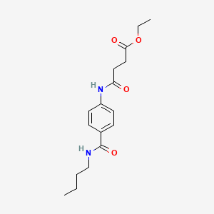 ethyl 4-({4-[(butylamino)carbonyl]phenyl}amino)-4-oxobutanoate