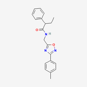 N-{[3-(4-methylphenyl)-1,2,4-oxadiazol-5-yl]methyl}-2-phenylbutanamide