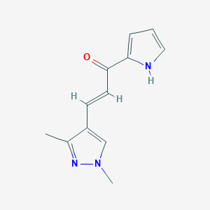 3-(1,3-dimethyl-1H-pyrazol-4-yl)-1-(1H-pyrrol-2-yl)-2-propen-1-one