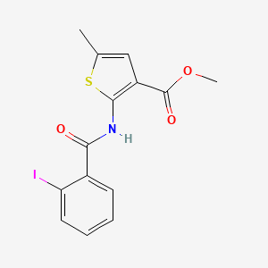 methyl 2-[(2-iodobenzoyl)amino]-5-methyl-3-thiophenecarboxylate