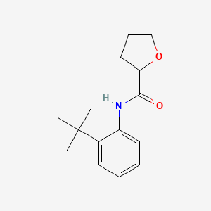 molecular formula C15H21NO2 B4719661 N-(2-tert-butylphenyl)tetrahydro-2-furancarboxamide 