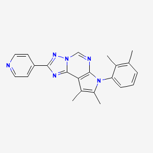 7-(2,3-dimethylphenyl)-8,9-dimethyl-2-(4-pyridinyl)-7H-pyrrolo[3,2-e][1,2,4]triazolo[1,5-c]pyrimidine