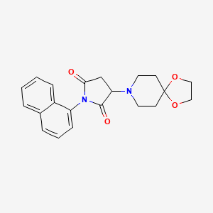 3-(1,4-dioxa-8-azaspiro[4.5]dec-8-yl)-1-(1-naphthyl)-2,5-pyrrolidinedione