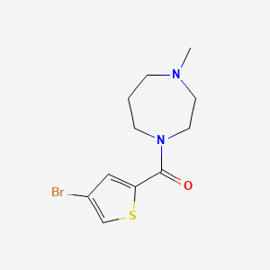 molecular formula C11H15BrN2OS B4719766 1-[(4-bromo-2-thienyl)carbonyl]-4-methyl-1,4-diazepane 