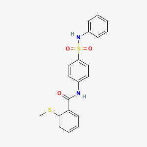 N-[4-(anilinosulfonyl)phenyl]-2-(methylthio)benzamide