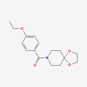 molecular formula C16H21NO4 B4719810 8-(4-ethoxybenzoyl)-1,4-dioxa-8-azaspiro[4.5]decane 