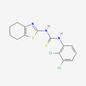 molecular formula C14H13Cl2N3S2 B4719844 N-(2,3-dichlorophenyl)-N'-(4,5,6,7-tetrahydro-1,3-benzothiazol-2-yl)thiourea 
