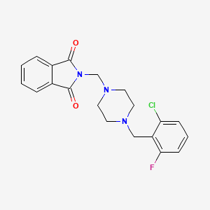 2-{[4-(2-chloro-6-fluorobenzyl)-1-piperazinyl]methyl}-1H-isoindole-1,3(2H)-dione