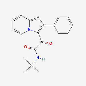 N-(tert-butyl)-2-oxo-2-(2-phenyl-3-indolizinyl)acetamide