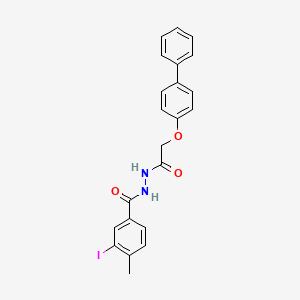 N'-[(4-biphenylyloxy)acetyl]-3-iodo-4-methylbenzohydrazide