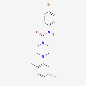 N-(4-bromophenyl)-4-(5-chloro-2-methylphenyl)-1-piperazinecarboxamide