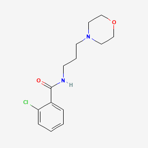 molecular formula C14H19ClN2O2 B4719968 2-chloro-N-[3-(4-morpholinyl)propyl]benzamide 