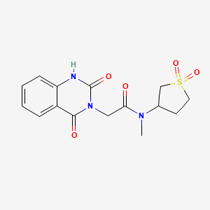 N-(1,1-dioxidotetrahydro-3-thienyl)-2-(2,4-dioxo-1,4-dihydro-3(2H)-quinazolinyl)-N-methylacetamide