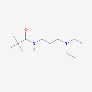 molecular formula C12H26N2O B4720012 N-[3-(diethylamino)propyl]-2,2-dimethylpropanamide 