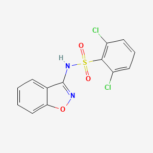 molecular formula C13H8Cl2N2O3S B4720018 N-1,2-benzisoxazol-3-yl-2,6-dichlorobenzenesulfonamide 