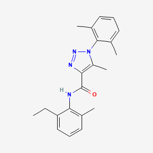 molecular formula C21H24N4O B4720071 1-(2,6-dimethylphenyl)-N-(2-ethyl-6-methylphenyl)-5-methyl-1H-1,2,3-triazole-4-carboxamide 