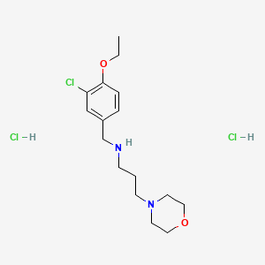 molecular formula C16H27Cl3N2O2 B4720110 N-(3-chloro-4-ethoxybenzyl)-3-morpholin-4-ylpropan-1-amine dihydrochloride 