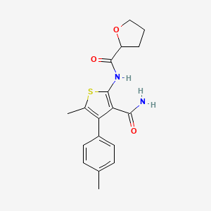 N-[3-(aminocarbonyl)-5-methyl-4-(4-methylphenyl)-2-thienyl]tetrahydro-2-furancarboxamide