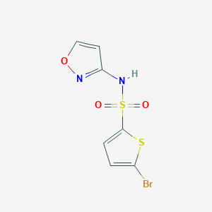 molecular formula C7H5BrN2O3S2 B4720200 5-bromo-N-3-isoxazolyl-2-thiophenesulfonamide 