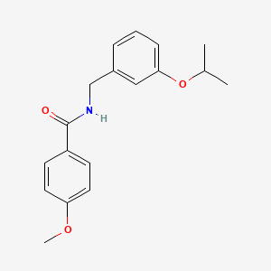 molecular formula C18H21NO3 B4720218 N-(3-isopropoxybenzyl)-4-methoxybenzamide 