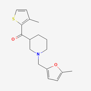 {1-[(5-methyl-2-furyl)methyl]-3-piperidinyl}(3-methyl-2-thienyl)methanone