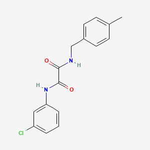 molecular formula C16H15ClN2O2 B4720258 N-(3-chlorophenyl)-N'-(4-methylbenzyl)ethanediamide 