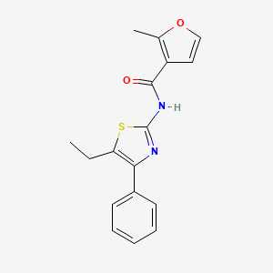molecular formula C17H16N2O2S B4720290 N-(5-ethyl-4-phenyl-1,3-thiazol-2-yl)-2-methyl-3-furamide 