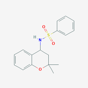 N-(2,2-dimethyl-3,4-dihydro-2H-chromen-4-yl)benzenesulfonamide