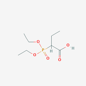 molecular formula C8H17O5P B047203 Diethyl(1-carboxypropyl)phosphonate CAS No. 117898-77-8