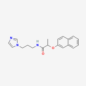 N-[3-(1H-imidazol-1-yl)propyl]-2-(2-naphthyloxy)propanamide