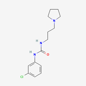 molecular formula C14H20ClN3O B4720335 N-(3-chlorophenyl)-N'-[3-(1-pyrrolidinyl)propyl]urea 