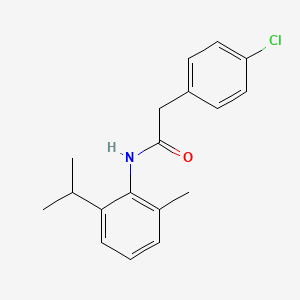 molecular formula C18H20ClNO B4720371 2-(4-chlorophenyl)-N-(2-isopropyl-6-methylphenyl)acetamide 