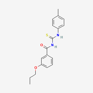 molecular formula C18H20N2O2S B4720387 N-[(4-methylphenyl)carbamothioyl]-3-propoxybenzamide 