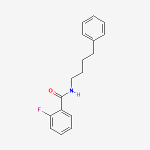 molecular formula C17H18FNO B4720408 2-fluoro-N-(4-phenylbutyl)benzamide 