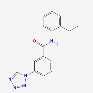 molecular formula C16H15N5O B4720412 N-(2-ethylphenyl)-3-(1H-tetrazol-1-yl)benzamide 