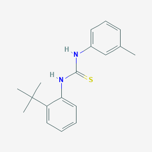 molecular formula C18H22N2S B4720453 N-(2-tert-butylphenyl)-N'-(3-methylphenyl)thiourea 