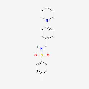 molecular formula C19H24N2O2S B4720501 4-methyl-N-[4-(1-piperidinyl)benzyl]benzenesulfonamide 