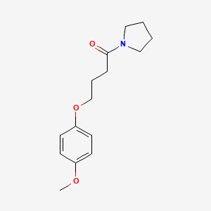 molecular formula C15H21NO3 B4720532 1-[4-(4-methoxyphenoxy)butanoyl]pyrrolidine 