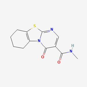 molecular formula C12H13N3O2S B4720651 N-methyl-4-oxo-6,7,8,9-tetrahydro-4H-pyrimido[2,1-b][1,3]benzothiazole-3-carboxamide 